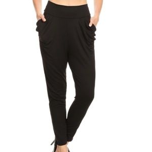 NWT Black Semi Harem Pant